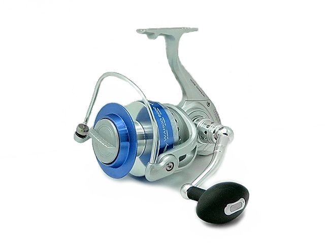 AJIKING WAHOO WH6000 SILVER/BLUE SPINNING REEL  