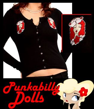 Sexy Rockabilly Punk Pinup Ahoy Sailor Cardigan  