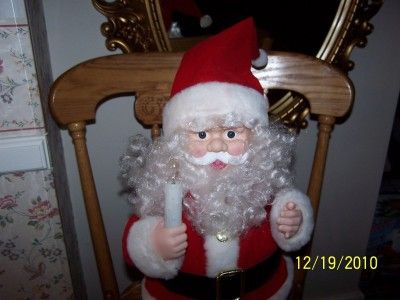 Vintage Telco Motion ette Luminated Moving Santa Figure  