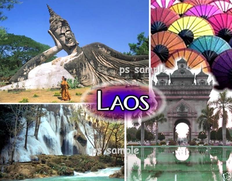 Vietnam   LAOS   Travel Souvenir Fridge Magnet  