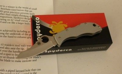 Spyderco Jester Sprint Run VG 10 Gray Folding Knife JGGYP  