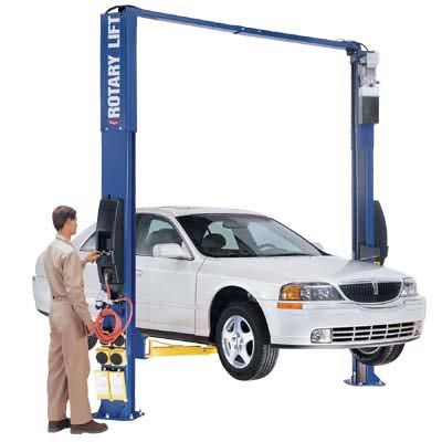 Rotary Asymmetrical Two Post Vehicle Lift 10000 lb Cap  