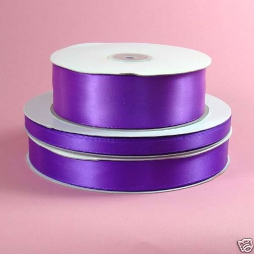 single faced satin ribbon 100yds/roll, PURPLE  