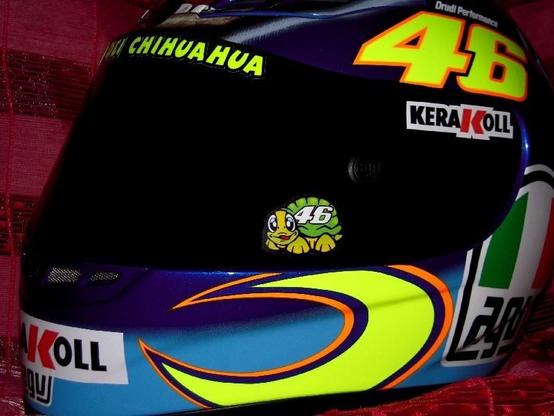 HELMET AND VISOR DECAL SET   VALENTINO ROSSI   KERAKOLL  