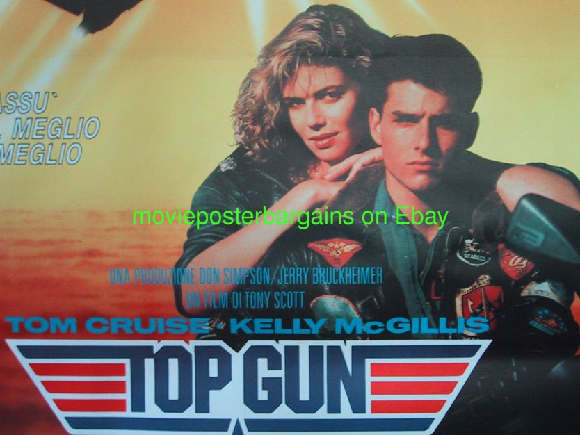 TOP GUN MOVIE POSTER TOM CRUISE FRENCH 47 BY 63 INCHES  
