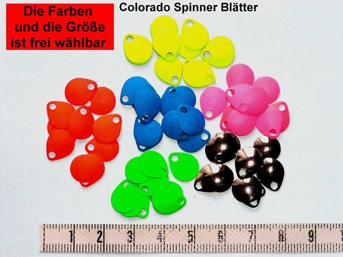 Colorado Spinnerblätter,Ver.Farben + Größe,Neu  