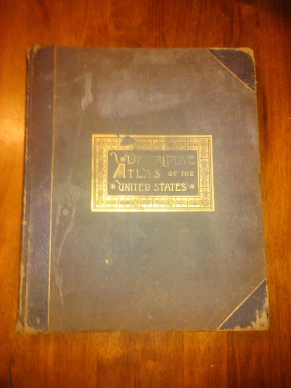 Descriptive Atlas of the U.S. Color maps Ivison 1884  