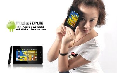 PocketDroid   Mini Android 2.2 Tablet with 4.3 Inch Touchscreen (WiFi 