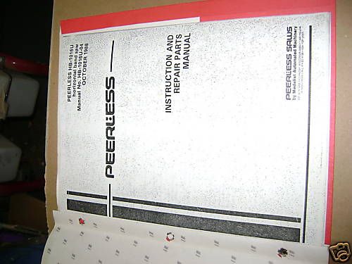 PEERLESS HB1016U HORIZONTAL BAND SAW MANUAL BOOK  