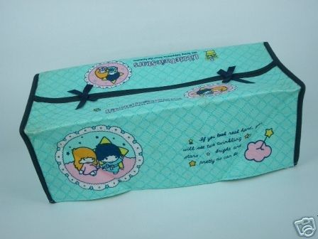 Vintage 1976 Sanrio Little Twin Stars Tissue Box Cover  