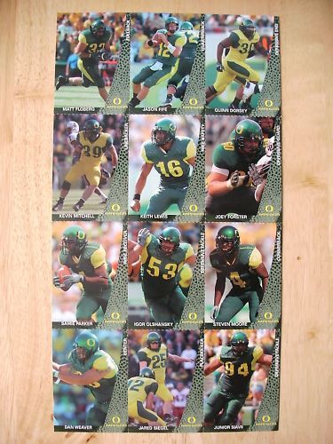 2004 University of Oregon Ducks comp Football Set of 12  