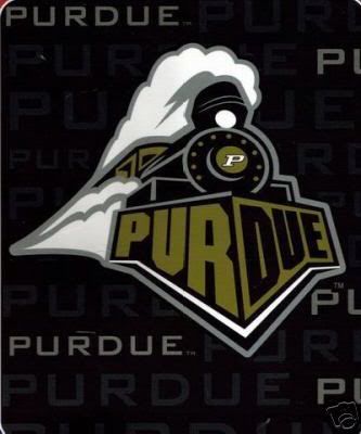 PURDUE UNIVERSITY COLLEGE FLEECE BLANKET 50X60 NEW  