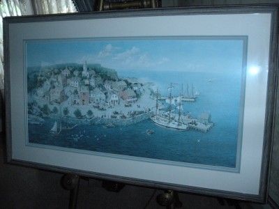 FRAMED CHARLOTTE JOAN STERNBERG MY ISLAND SIGNED PRINT  