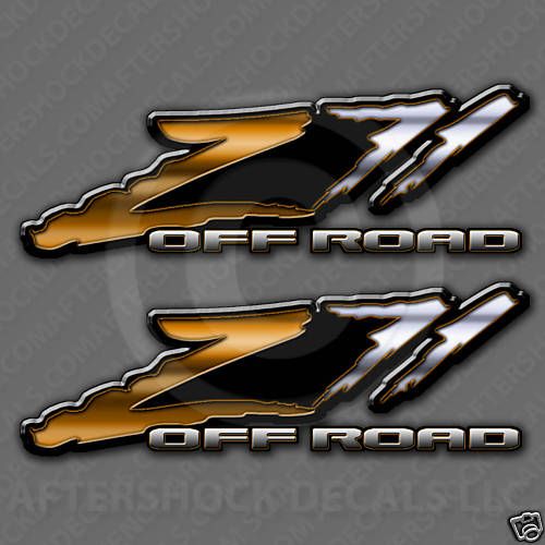 Z71 Truck Orange Decal Sticker Bronze Avalanche  