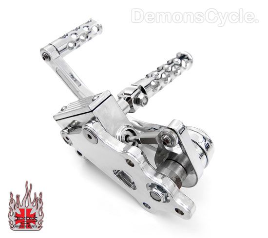 CHROME BILLET FORWARD CONTROLS FOR HARLEY BIG TWIN 00Up  