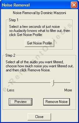 Audacity Noise Removal
