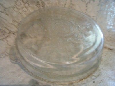 Vintage~Fire King~Crystal Glass~Philbe~Baker/Roaster/Lid~Cake Pan~Blue 