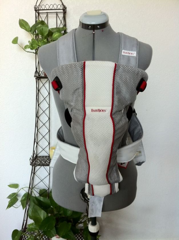 Baby Bjorn White and Gray Mesh Air Baby Carrier  