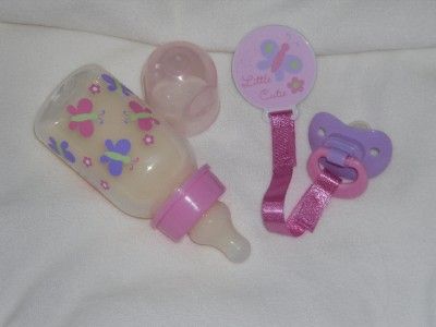 Baby Alive Custom Butterfly Bottle & Pacifier Set  