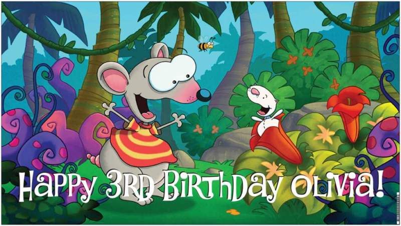 Custom Vinyl Toopy & (and) Binoo Birthday Party Banner  