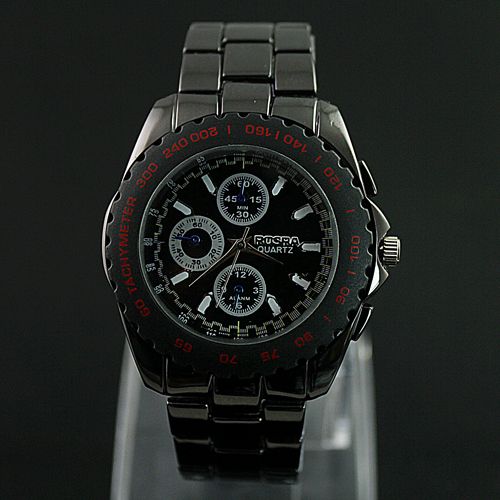 Cute Black Stylish Mens Quartz Wrist Watches,  BAE  