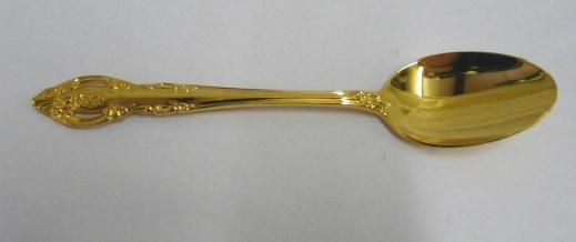 ESTIA STAINLESS BAROQUE GOLD TEASPOON  