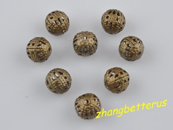  160 Pcs Bronze Color Metal Spacer Loose beads charms 