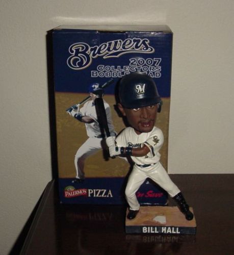 2007 Bill Hall Brewers bobblehead SGA nodder GIANTS  