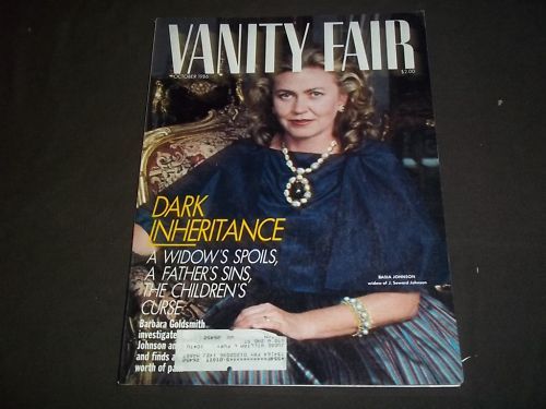 1986 OCT VANITY FAIR MAGAZINE BASIA JOHNSON   I 8795  