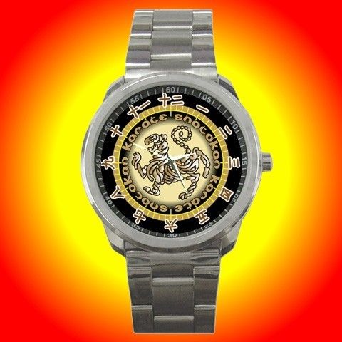 Shotokan Karate Gold Tiger Logo Japanese Numeric Watch  