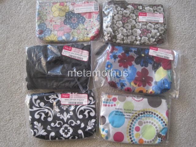 Thirty One Mini Zipper Pouch Wallet Cosmetic Bag NEW  