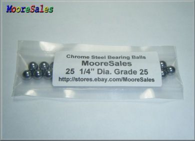25 Premium 1/4 Chrome Steel Balls Bearing Loose G25  