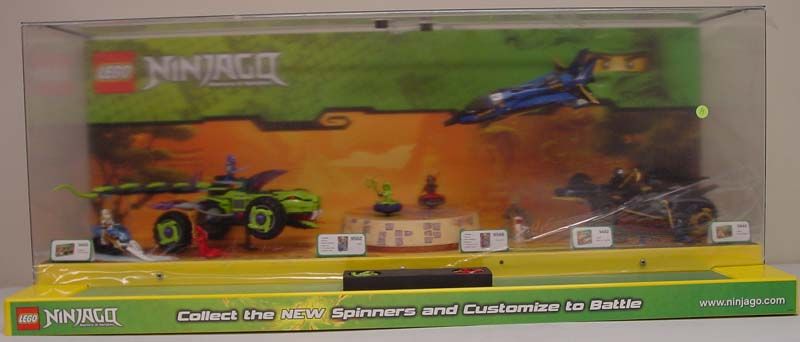 Very RARE Unissued Lego Green Ninjago Store Display w/Lights and 