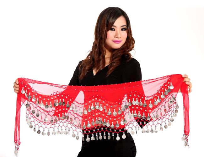 Belly dance Belt Hip Scarf Wrap Costume Skirt Cqr  