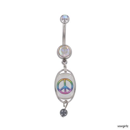  Belly Ring 11 Peace Belly Ring 12 Peace Belly Ring 13 Peace Belly 