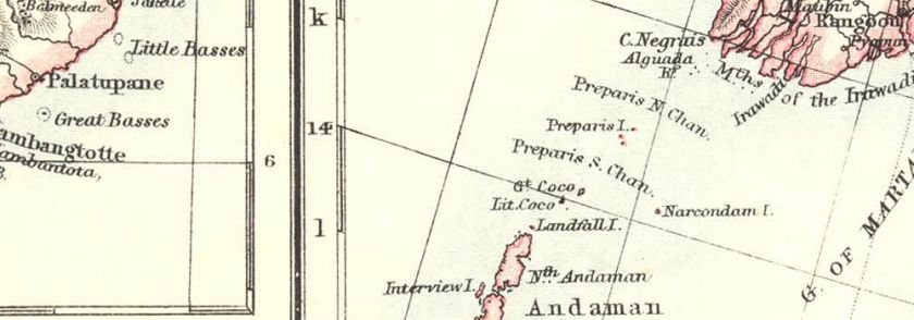 BURMA Sri Lanka & Malay Peninsula, 1899 map  