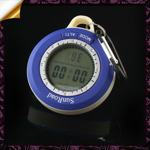 In1 Mini LED Digital Altimeter Barometer Compass Clock Thermometer 