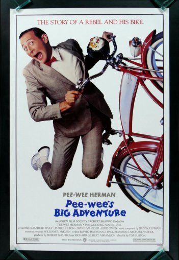 PEE WEES BIG ADVENTURE * ORIG ROLLED MOVIE POSTER 1985  