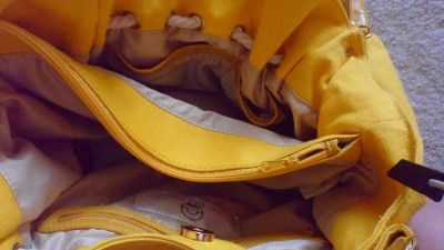 BIG BUDDHA SAILOR SUNNY YELLOW DRAWSTRING CRUISE NAUTICAL HANDBAG TOTE 