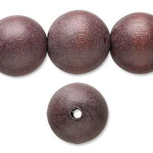 16 Strand 20MM Big Wood Round 3/4in Beads CHOCOLATE  