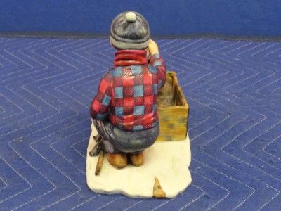 Winter A Boy Meets His Dog Norman Rockwell Four Seasons Figurine 