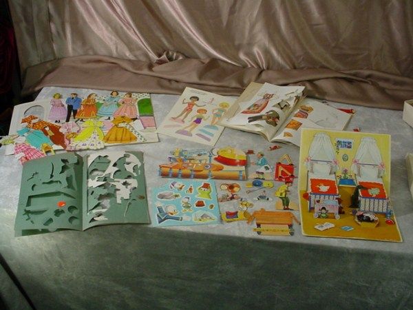 Lot of 1960s & 1970s PAPER DOLL Little Women/ Disney Babes In Toyland 