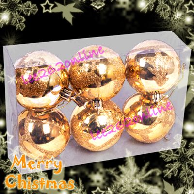   Big Balls Xmas Christmas Tree Decorations Ornament Gold  