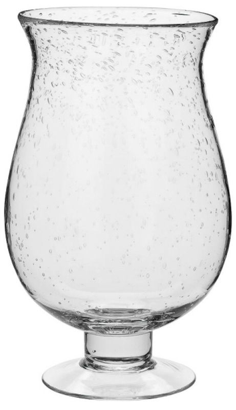 This glass bubble hurricane candle holder is great for events or 
