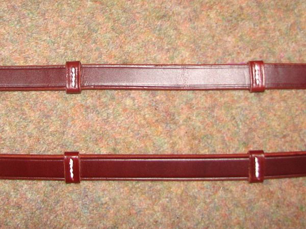 STUBBEN GERMAN Smooth Leather Hand Stops Dressage Reins  