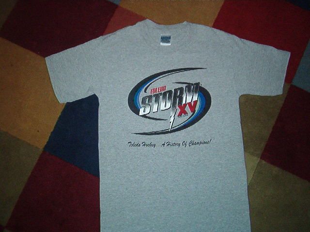 TOLEDO STORM SHIRT XV LOGO minor league hockey ECHL Sm  