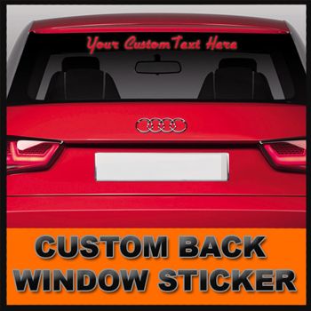 CUSTOM TEXT WINDSHIELD VINYL STICKER DECAL LETTERING  