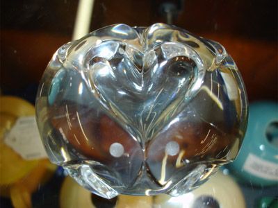 Charming Steuben Crystal Paperweight  Love Birds  