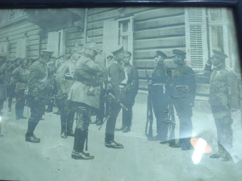 WWI KAISER WILHELM REAL PHOTO AT FERDINAND’S PALACE  