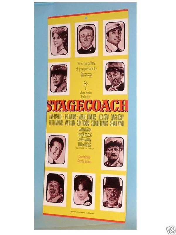   ROCKWELL 1966 STAGECOACH Movie Counter Display   PORTRAITS OF 10 STARS